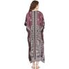 imageGypsie Blu Ladies Kaftan Kimono Maxi Style Dress Plus Size Caftan Long Swimsuit Cover up Beach Dress for WomenBurgundy