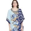 imageGypsie Blu Ladies Kaftan Kimono Maxi Style Dress Plus Size Caftan Long Swimsuit Cover up Beach Dress for WomenNavy Blue