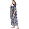 imageGypsie Blu Ladies Kaftan Kimono Maxi Style Dress Plus Size Caftan Long Swimsuit Cover up Beach Dress for WomenNavy Blue Kaftans