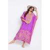 imageGypsie Blu Ladies Kaftan Kimono Maxi Style Dress Plus Size Caftan Long Swimsuit Cover up Beach Dress for WomenPurple One Size Maxi Caftan