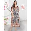 imageGypsie Blu Ladies Kaftan Kimono Maxi Style Dress Plus Size Caftan Long Swimsuit Cover up Beach Dress for WomenRed  Black Color Kaftan