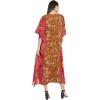 imageGypsie Blu Ladies Kaftan Kimono Maxi Style Dress Plus Size Caftan Long Swimsuit Cover up Beach Dress for WomenRed One Size Kaftan