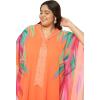 imageWomen Kaftan Dress Stylish Georgette Kimono Missy Size Maxi Dresses Party Gown for Evening WearOrange
