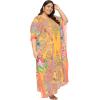 imageWomen kaftan Missy Size Round Neck Georgette Long Maxi Kimono Cover Up Caftan for Special EventsMulti Paisley