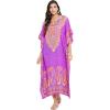 Purple One Size Maxi Caftan