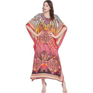 imageGypsie Blu Ladies Kaftan Kimono Maxi Style Dress Plus Size Caftan Long Swimsuit Cover up Beach Dress for WomenMulticolor Paisley