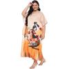 imagePlus Size Women Kaftan Dress Kimono Sleeve Casual Maxi Dresses Beach Cover Up for LadiesBeige