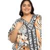 imagePlus Size Women Kaftan Dress Kimono Sleeve Casual Maxi Dresses Beach Cover Up for LadiesBrown Tiger