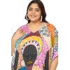 imagePlus Size Women Kaftan Dress Kimono Sleeve Casual Maxi Dresses Beach Cover Up for LadiesOrange  Pink