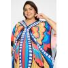 imagePlus Size Women Kaftan Dress Kimono Sleeve Casual Maxi Dresses Beach Cover Up for LadiesPeach  Blue
