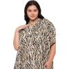 imageWomen Plus Size Caftan Dress Polyester Evening Maxi Gown Dresses Kimono Sleeve for Party KaftanBeige  Black