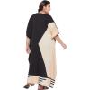 imageWomen Plus Size Caftan Dress Polyester Evening Maxi Gown Dresses Kimono Sleeve for Party KaftanBlack