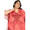 imageWomen Plus Size Caftan Dress Polyester Evening Maxi Gown Dresses Kimono Sleeve for Party KaftanCoral Red