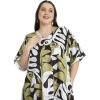 imageWomen Plus Size Caftan Dress Polyester Evening Maxi Gown Dresses Kimono Sleeve for Party KaftanGreen  White