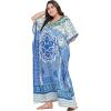 imageWomen Plus Size Caftan Dress Polyester Evening Maxi Gown Dresses Kimono Sleeve for Party KaftanSky Blue