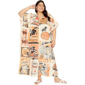 imageWomen Plus Size Caftan Dress Polyester Evening Maxi Gown Dresses Kimono Sleeve for Party KaftanCream
