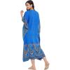 imageGypsie Blu Ladies Kaftan Kimono Maxi Style Dress Plus Size Caftan Long Swimsuit Cover up Beach Dress for WomenBlue One Size Maxi Dress