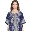 imageGypsie Blu Ladies Kaftan Kimono Maxi Style Dress Plus Size Caftan Long Swimsuit Cover up Beach Dress for WomenNavy Blue Kaftans