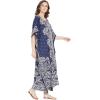 imageGypsie Blu Ladies Kaftan Kimono Maxi Style Dress Plus Size Caftan Long Swimsuit Cover up Beach Dress for WomenNavy Blue Kaftans