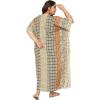 imageWomen Plus Size Caftan Dress Polyester Evening Maxi Gown Dresses Kimono Sleeve for Party KaftanBeige