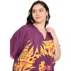 imageWomen Plus Size Caftan Dress Polyester Evening Maxi Gown Dresses Kimono Sleeve for Party KaftanMaroon