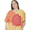 imageWomen Plus Size Caftan Dress Polyester Evening Maxi Gown Dresses Kimono Sleeve for Party KaftanMulticolor Floral