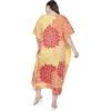 imageWomen Plus Size Caftan Dress Polyester Evening Maxi Gown Dresses Kimono Sleeve for Party KaftanMulticolor Floral