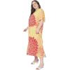 imageWomen Plus Size Caftan Dress Polyester Evening Maxi Gown Dresses Kimono Sleeve for Party KaftanMulticolor Floral