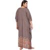 imageKaftan Dress For Women Plus Size Swim Cover Ups Rayon Turkish Caftan Maxi House Dresses Loungewear For LadiesDark Brown