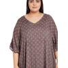 imageKaftan Dress For Women Plus Size Swim Cover Ups Rayon Turkish Caftan Maxi House Dresses Loungewear For LadiesDark Brown
