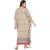imageKaftan Dress For Women Plus Size Swim Cover Ups Rayon Turkish Caftan Maxi House Dresses Loungewear For LadiesLight Green