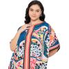 imageCaftans for Women Plus Size Polyester Beach Kaftan Cover Up African Long Kimonos Printed House DressesDeep Cobalt Blue