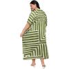 imageCaftans for Women Plus Size Polyester Beach Kaftan Cover Up African Long Kimonos Printed House DressesGreen