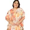 imageCaftans for Women Plus Size Polyester Beach Kaftan Cover Up African Long Kimonos Printed House DressesLigth Beige Pumpkins