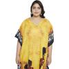 imageCaftans for Women Plus Size Polyester Beach Kaftan Cover Up African Long Kimonos Printed House DressesMustard Yellow Tribal