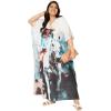 imageCaftans for Women Plus Size Polyester Beach Kaftan Cover Up African Long Kimonos Printed House DressesOffwhite