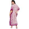 imageCaftans for Women Plus Size Polyester Beach Kaftan Cover Up African Long Kimonos Printed House DressesPurple