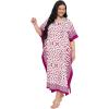 imageCaftans for Women Plus Size Polyester Beach Kaftan Cover Up African Long Kimonos Printed House DressesPurple