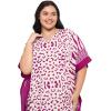 imageCaftans for Women Plus Size Polyester Beach Kaftan Cover Up African Long Kimonos Printed House DressesPurple
