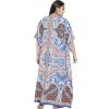 imageCaftans for Women Plus Size Polyester Beach Kaftan Cover Up African Long Kimonos Printed House DressesRoyal Blue