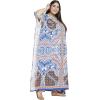 imageCaftans for Women Plus Size Polyester Beach Kaftan Cover Up African Long Kimonos Printed House DressesRoyal Blue