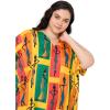 imageCaftans for Women Plus Size Polyester Beach Kaftan Cover Up African Long Kimonos Printed House DressesSunflower Yellow