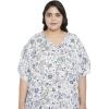 imageCaftans for Women Plus Size Polyester Beach Kaftan Cover Up African Long Kimonos Printed House DressesWhite Floral