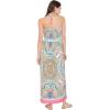 imageGypsie Blu Maxi Resort Wear Women Off Shoulder Summer Dress Elastic Casual Tube Dress for Ladies Turquoise Floral Maxi Tube Dress 3X