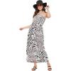imageOussum Gypsie Blu Women Casual Maxi Dress Bohemian Beach Sundress Off Shoulder Tube Dress for Resort Wear Black Leopard Maxi Tube Dress 3X