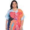 imagePlus Size Women Kaftan Dress Polyester Long Beach Cover Up Maxi Mumu Dresses for Bathing CaftanDusty Rose