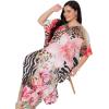imagePlus Size Women Kaftan Dress Polyester Long Beach Cover Up Maxi Mumu Dresses for Bathing CaftanMulti