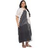 imageWomen Plus Size Caftans Polyester Bathing Suit Cover Up Dubai Kaftan Maxi House Dresses for SummerBlack  Off White
