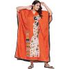 imageWomen Plus Size Caftans Polyester Bathing Suit Cover Up Dubai Kaftan Maxi House Dresses for SummerBurnt Orange