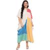 imageWomen Plus Size Caftans Polyester Bathing Suit Cover Up Dubai Kaftan Maxi House Dresses for SummerMustard Yellow  Beige